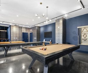 Hudson House game room.